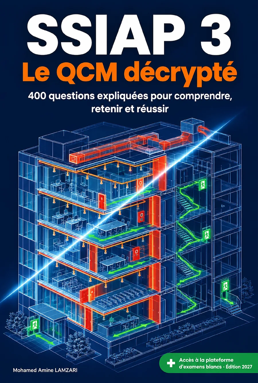 Couverture du livre SSIAP 3 — Le QCM décrypté